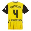 Conjunto (Camiseta+Pantalón Corto) Borussia Dortmund N. Schlotterbeck 4 Primera Equipación 2024-25 - Niño